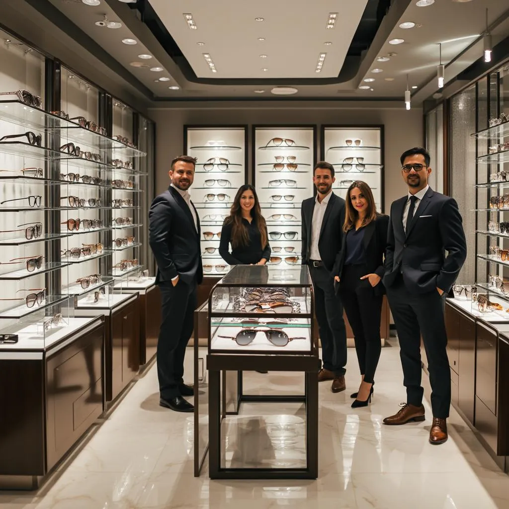 Tým Tortonianani v luxusním showroomu